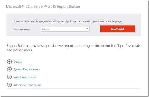 Install Report Builder - Download