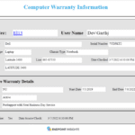 Computer Warranty Information-Dell-Latitude 3400
